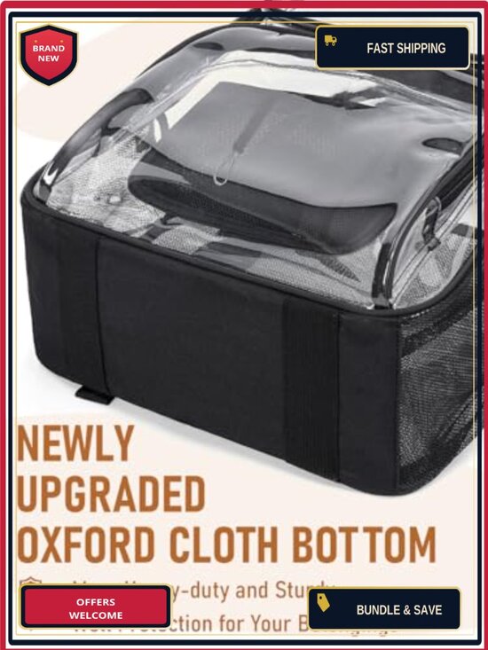 Heavy Duty Clear PVC Backpack 17\